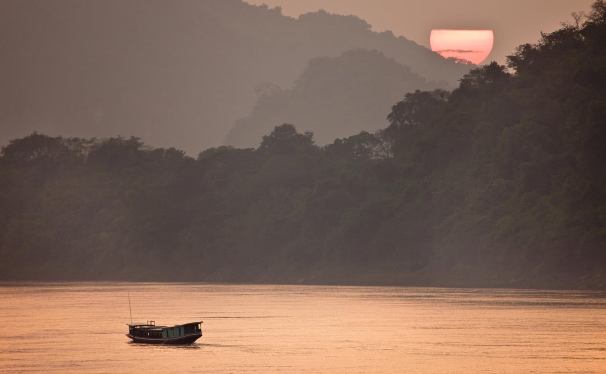 Amantaka, Laos - Luang Prabang, Mekong River Sunset